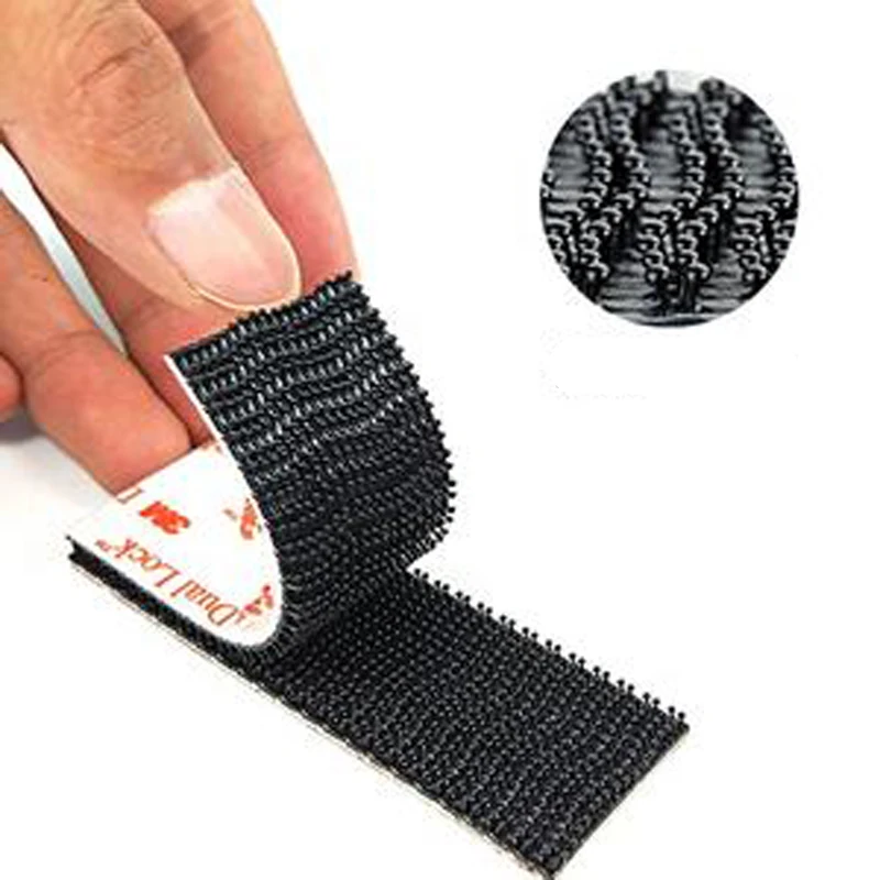 3M Tape Dubbelzijdig Klevend Paddestoel Zwart Sluiting Plakband Naaien Stof Zelfklevende Sluiting Tape Dual Lock Dubbelzijdig