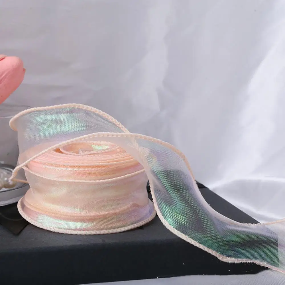 10Yards/Roll Chiffon Silk Ribbon Organza Satin For DIY Craft Gift Wrapping Decoration Wedding Bouquets Wreath Sewing Supplies