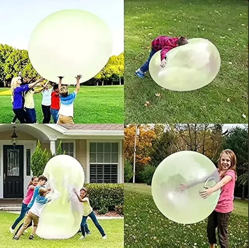 Popularne balony do dmuchania, kule do robienia baniek, przezroczyste balony TPR do dmuchania i piłki do ugniatania. Zabawa z piłką wodną