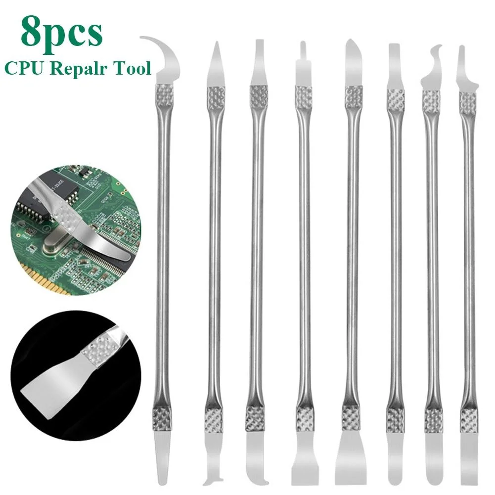 8 Stuks Ultra Dunne IC Chip CPU Mes Moederbord Onderhoud UV Lijm Cleaner Remover Telefoon Demonteren Reparatie Tools