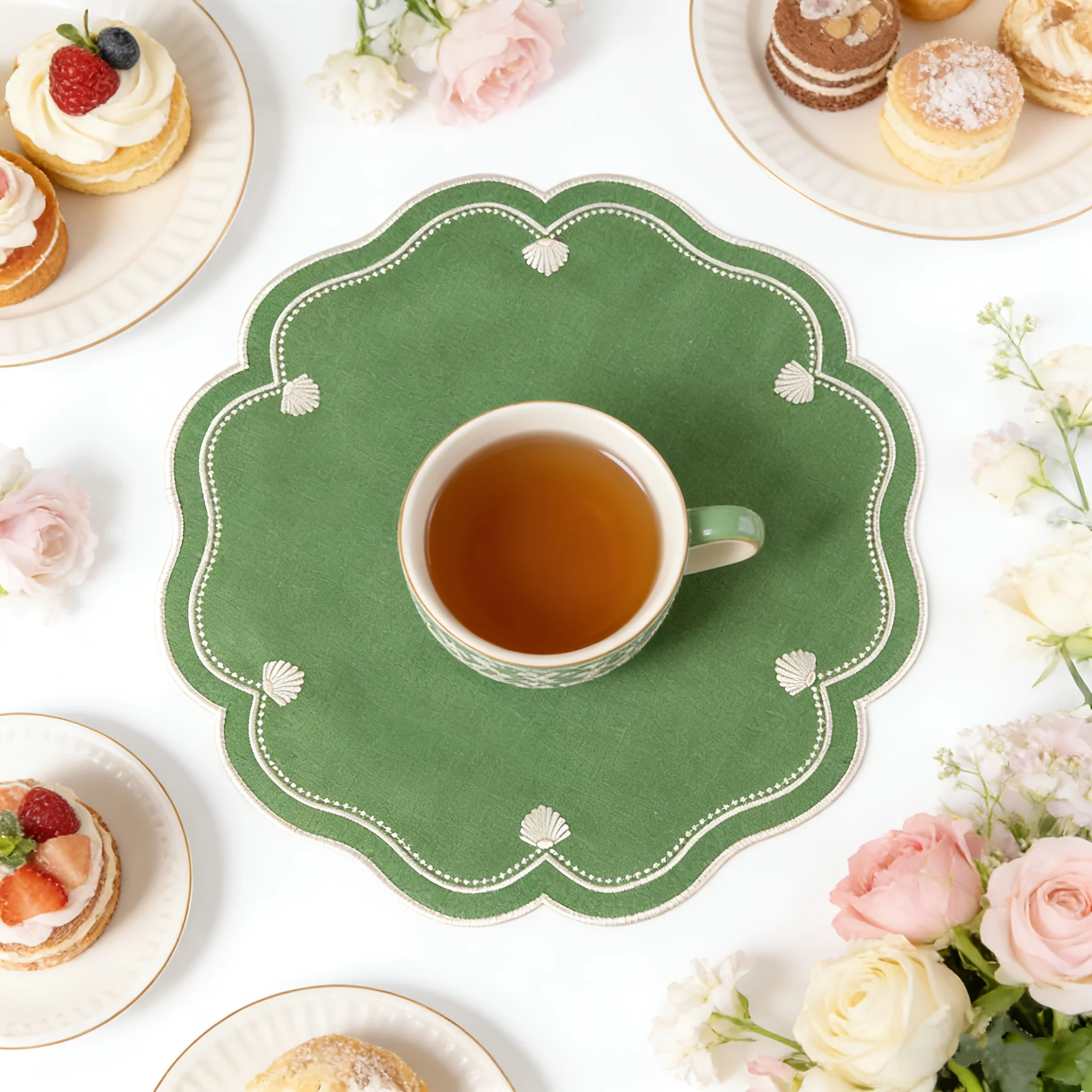 1PC Various Thick Embroidered Cloth Napkins Suitable for Home Weddings and Parties Reusable Customization