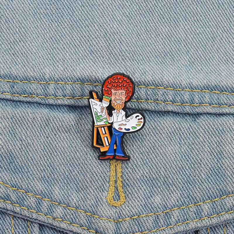Personalized anime characters Enamel Pin painter Brooch Pins Badge on Backpack Clothing Accessories funny Jewelry Friends Gifts