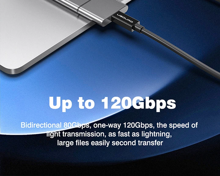 Thunderbolt 5 Cable Soft TPE 80Gbps Type-C USB4 V2 Coaxial Cable USB-C to C 240W 16K 8K for EGPU Mac MINI SSD iPhone 16 MacBook