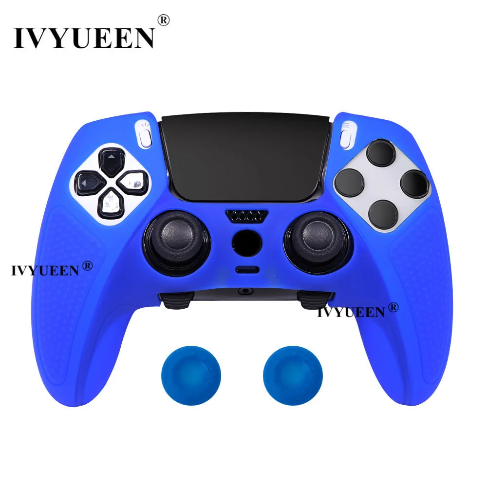 IVYUEEN Anti-Slip Protective Skin for PlayStation 5 PS5 DualSense Edge Wireless Controller Soft Rubber Silicone Case Grip Cover