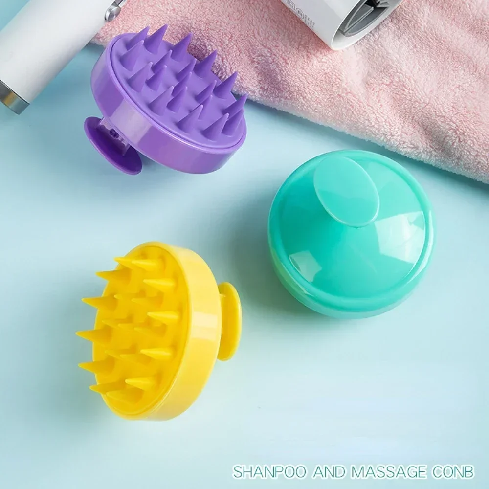 WANMEI Siliconen Shampoo Opzetborstel Hoofdhuid Massage Kam Haarwaskammen Bad Douche Lichaamsmassage Borstels Haarverzorgingshulpmiddelen