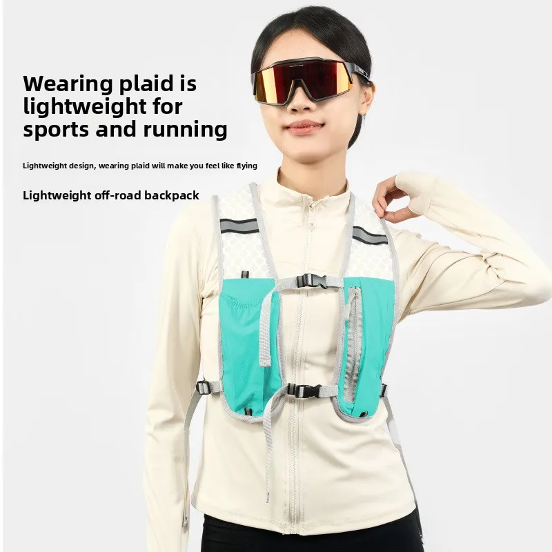 for Men Women Adjustable Cycling Hiking Marathon BackpackUltralight Breathable Hydration Vest Reflective Safety Running Vest