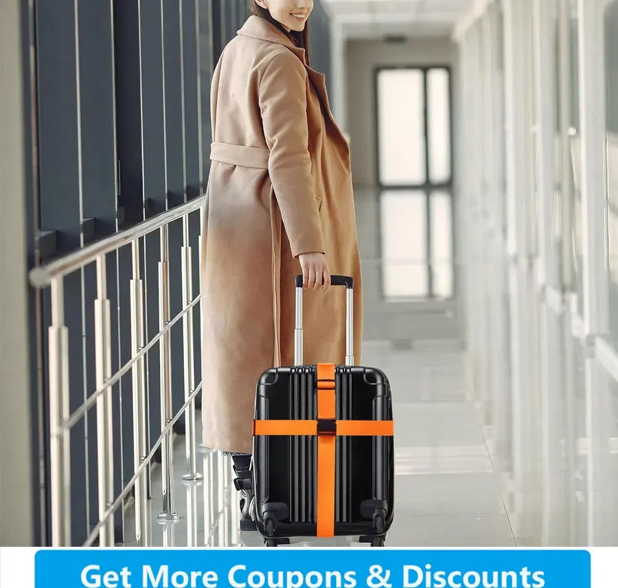 2 Piece Luggage Strap for Suitcases Bundling Packing Belt Suitcase Easily Identified Travel Belts Bag Accessories