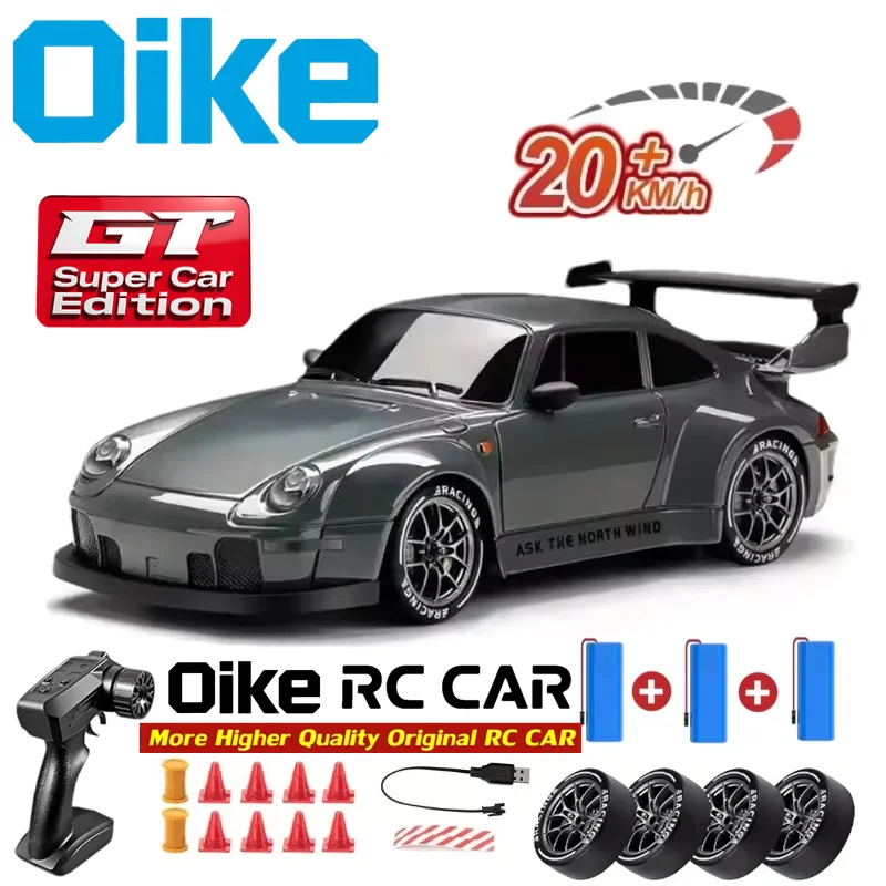 Oike 4WD Remote Control Drift Car 1:24 Mini Remote Control Racing Car Model 2.4G Radio High Speed 4X4 RC Car Vehicle Toy
