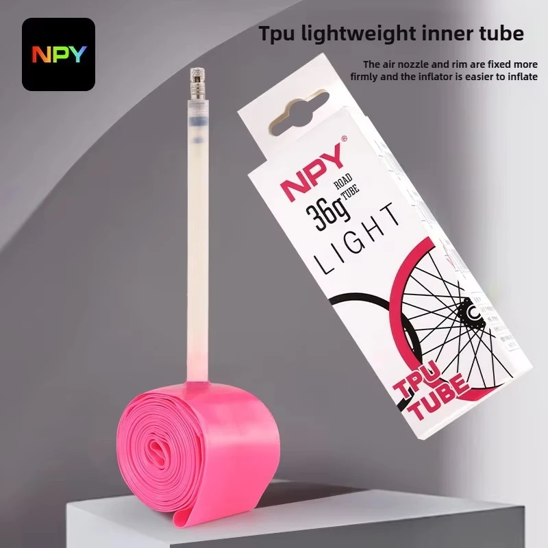 NPY Ultralight Bicycle Inner Tube 36G 700 X 18 25 28 32 35 38C Road Bike TPU Tube 45 65 85mm Length French Valve 700C