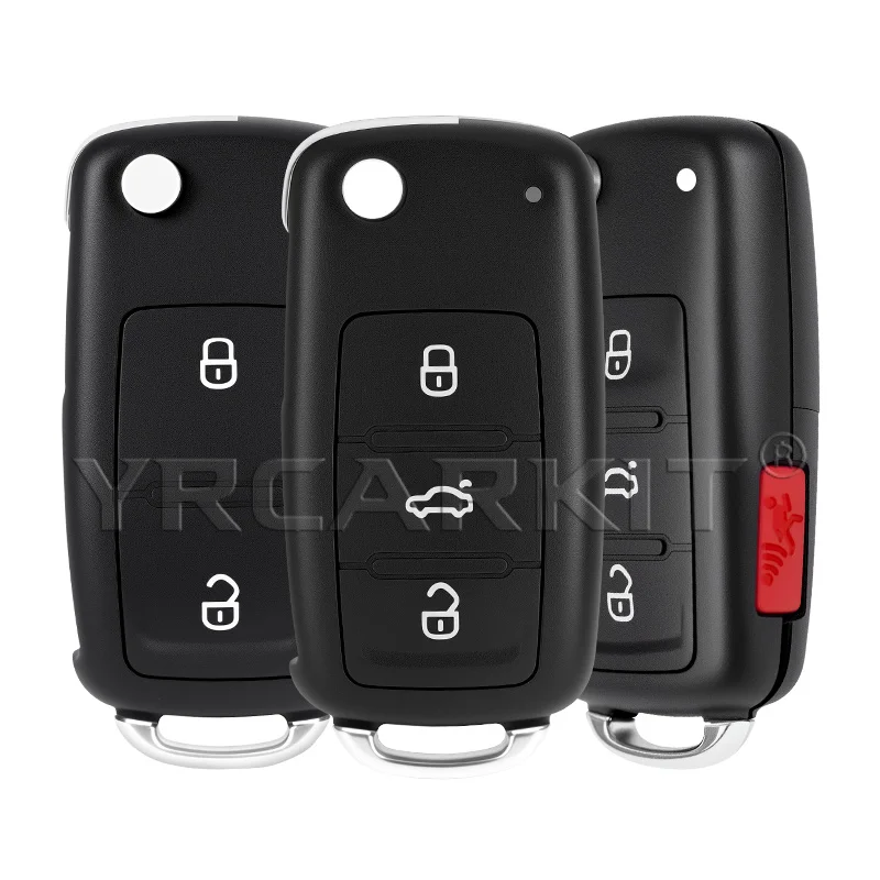 Folding Flip Remote Key Fob Case Shell For Volkswagen For VW For Skoda Golf Passat Polo Jetta Touran Bora Sharan 2/3/4 BTN Cover