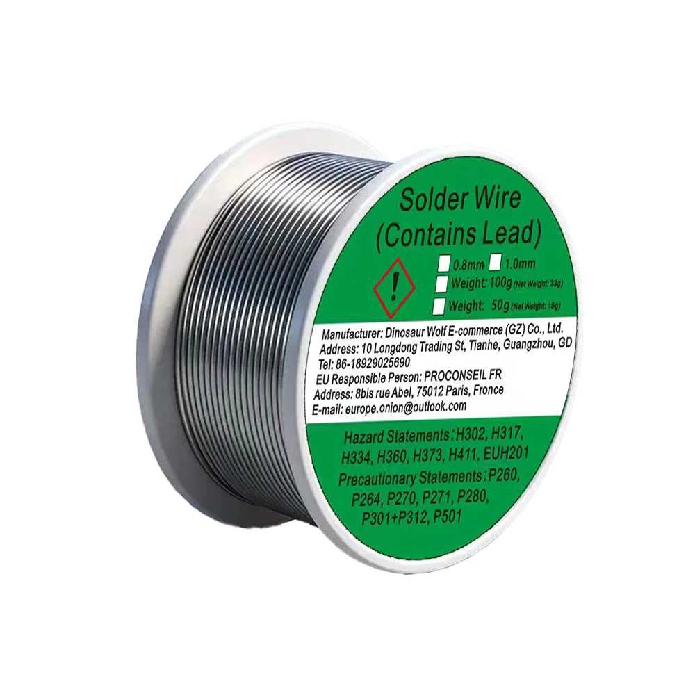 0.8mm 1.0mm 20g 50g 100g Soldering Tin Wire Tin Melt Rosin Core Solder Soldering Wire Roll No-clean FLUX 2.0%