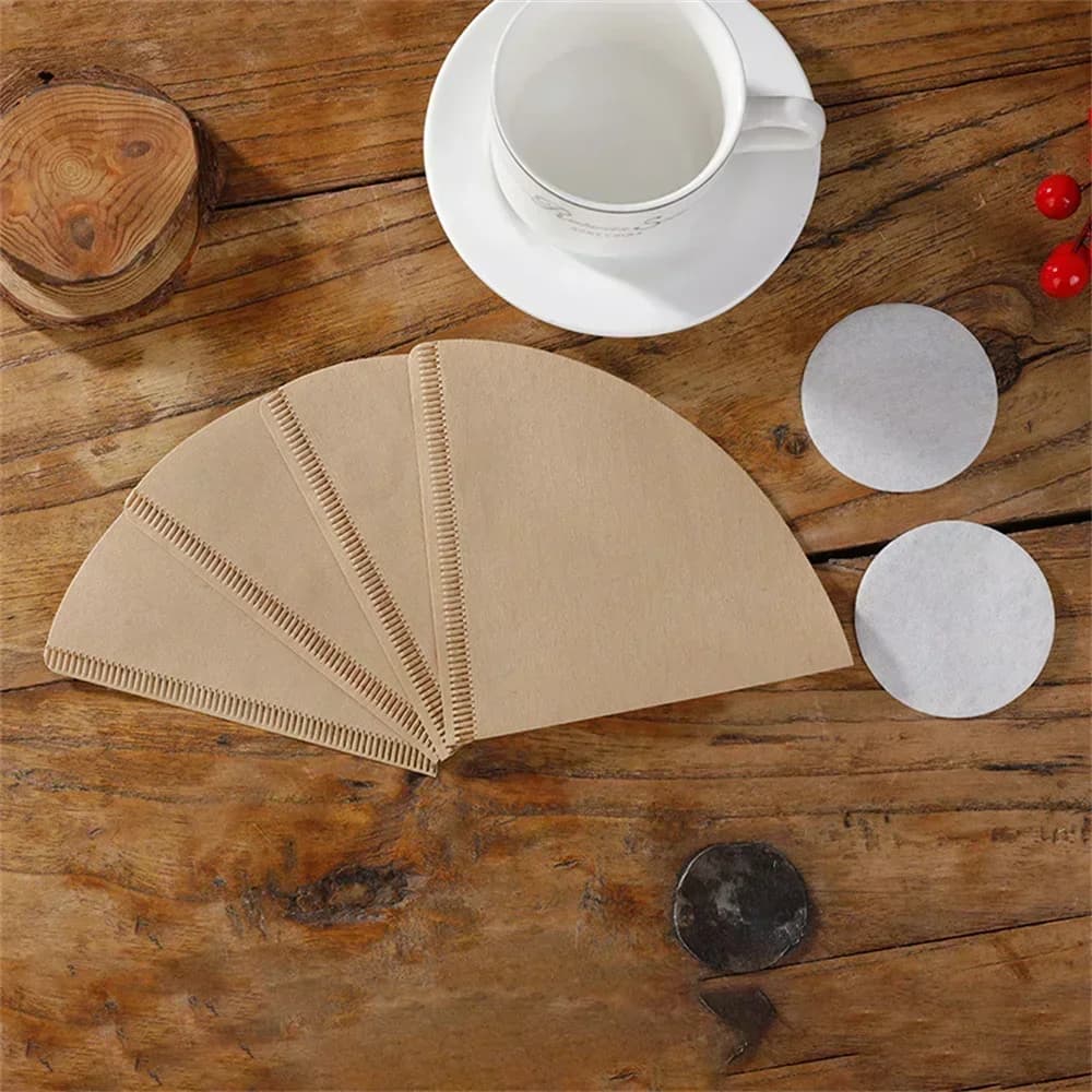 40/100Pcs V Shape Coffee Filter Paper Unbleached Disposable Food Grade V60 Coffee Filters for Pour Over Coffee Maker Drip Coffee