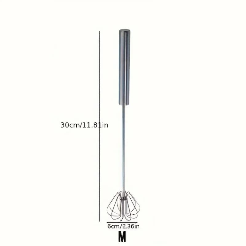 Stainless Steel Egg Beater Durable Semi-Automatic Mixer for Effortless Egg Cream Mixing Stirring and Beating for Kitchen Baking