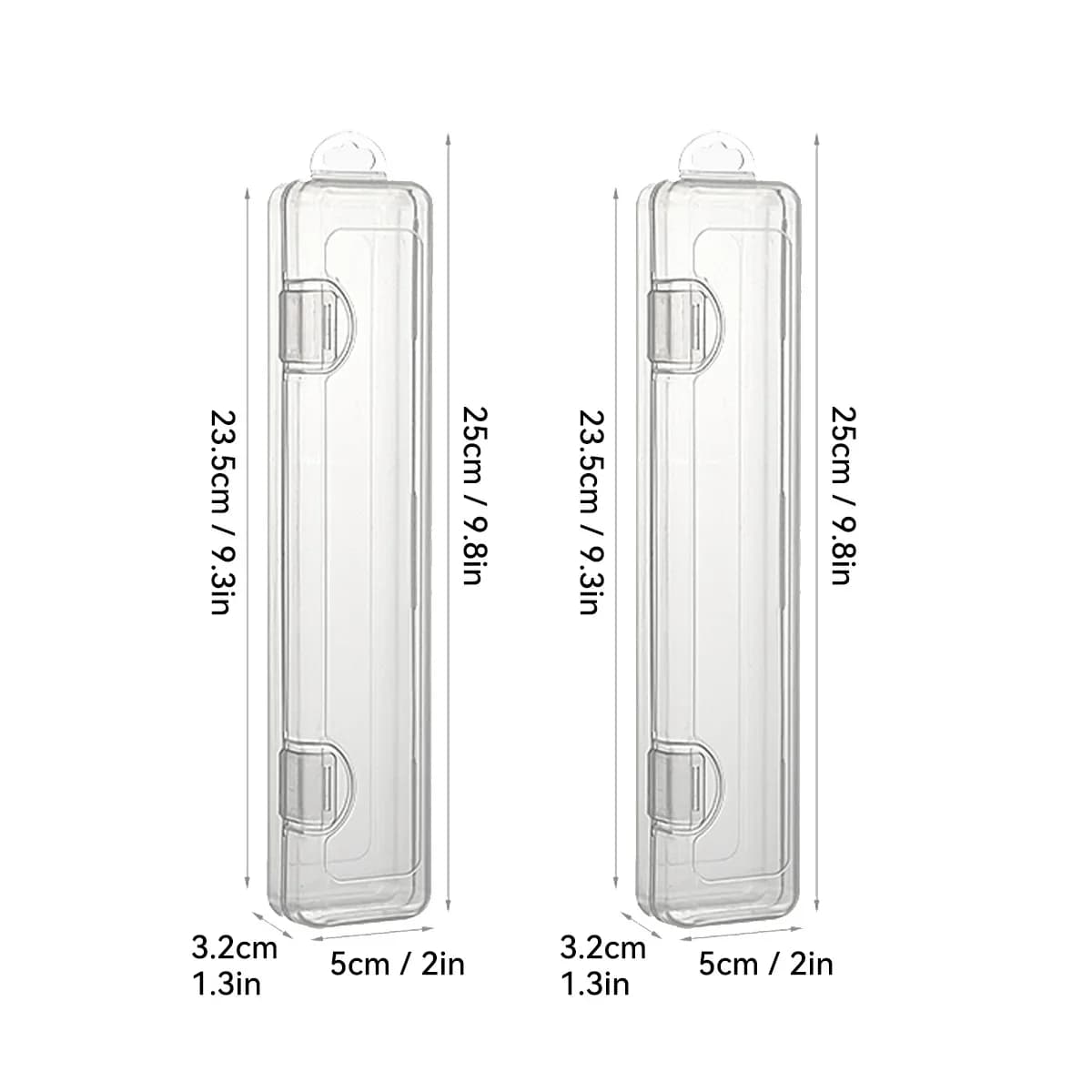 Portable Transparent Tableware Box Travel Flatware Storage Box With Flip Cover Dustproof Chopsticks Forks Spoon Cutlery Case