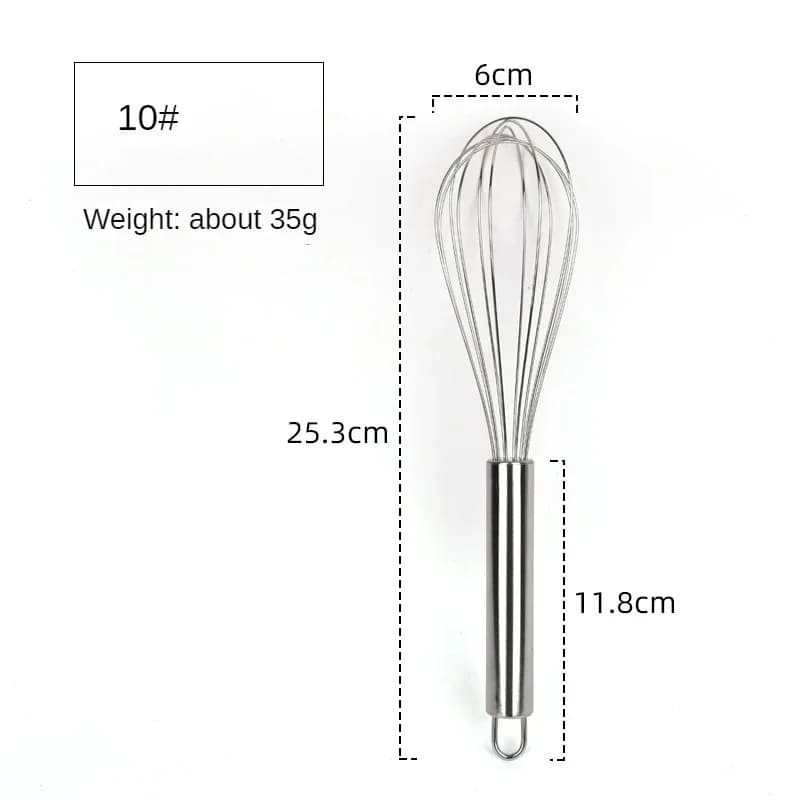 6/8/10/12 Inch Stainless Steel Egg Whisk Balloon Wire Hand Mixer for Baking Cooking Cream Butter Milk Dough Kitchen Gadgets