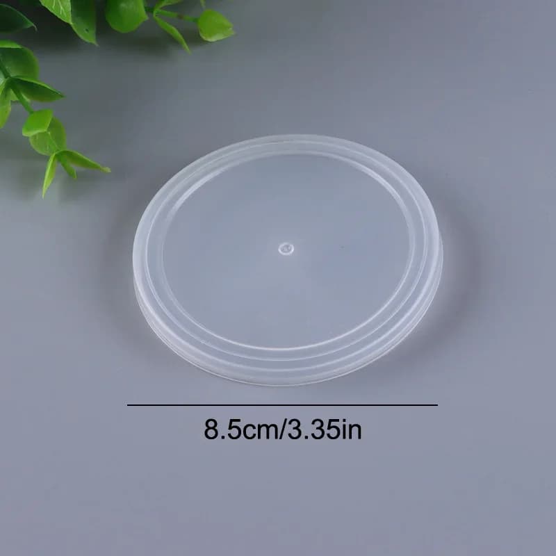 5Pcs ABS Clear Portable Canned Lid Reusable Food Storage Keep Fresh Tin Cover Cans Household Pet Supplies