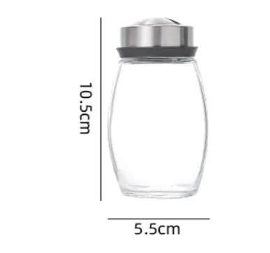 NEW Single Bottle Glass Jar and Spice Jar Set Rack Glass Seasoning Sugar Pepper Bottles Salt Shakers Holder Kitchen Storage Rack
