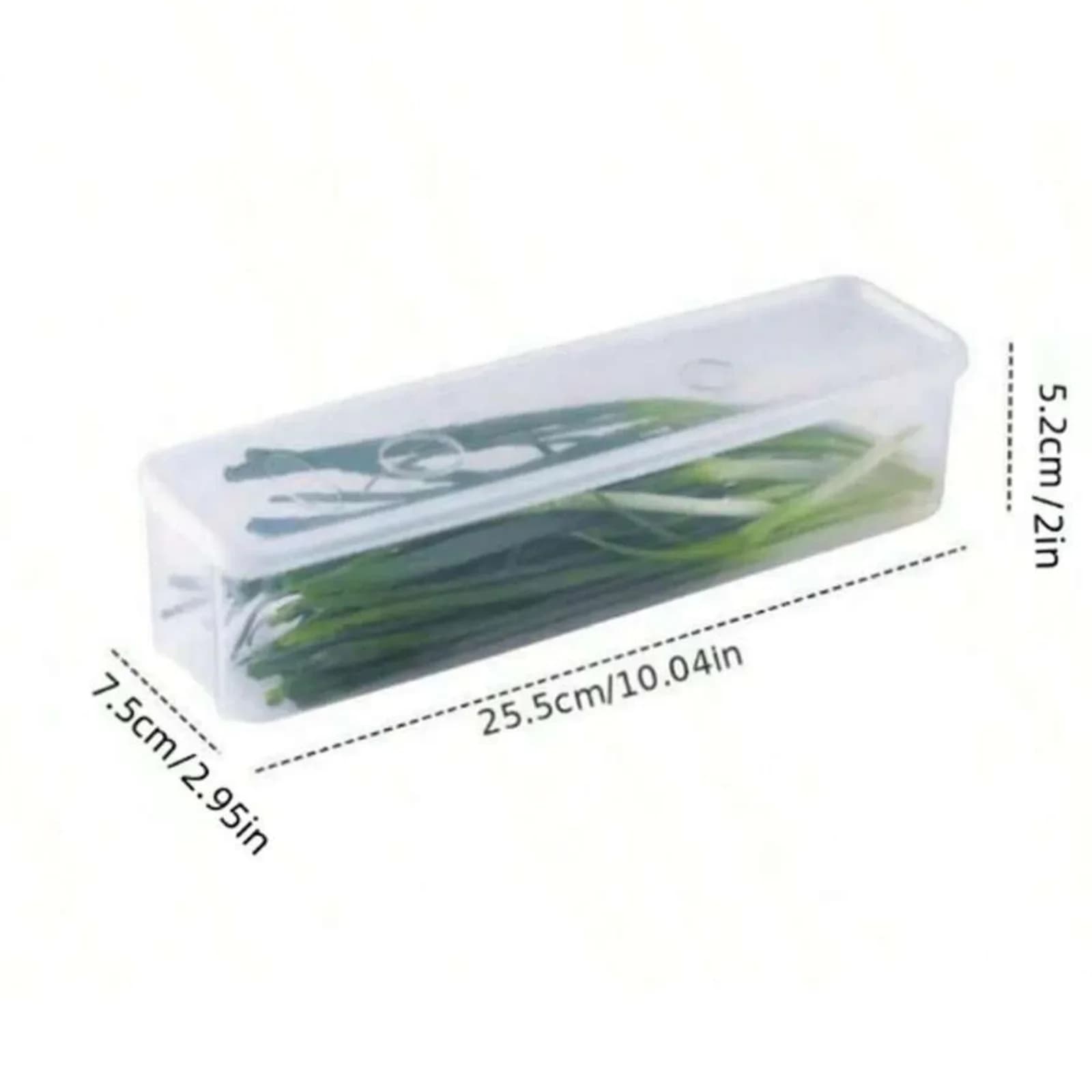 1/2/4Pcs Refrigerator Storage Boxes With Lid Plastic Fresh Keeping Box Kitchen Scallions Cilantro Eggs Noodles Sealed Container