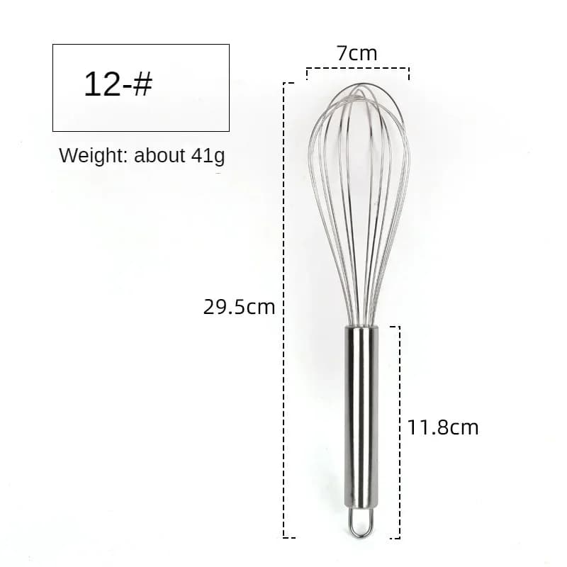 6/8/10/12 Inch Stainless Steel Egg Whisk Balloon Wire Hand Mixer for Baking Cooking Cream Butter Milk Dough Kitchen Gadgets