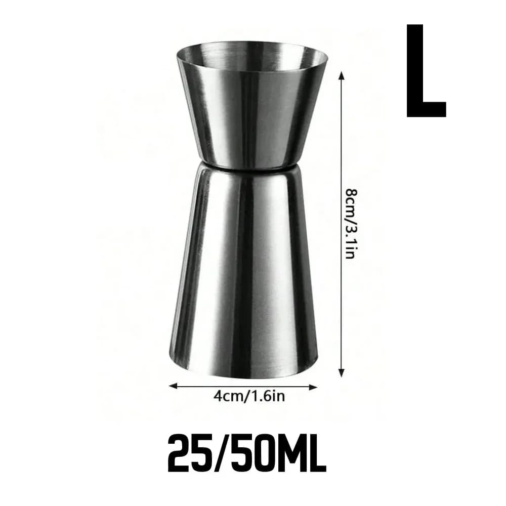 Stainless Steel Measuring Cup Cocktail Shaker Peg Measurer Jigger Dual Shot Drink Alcohol Capacity Shaking Bottle Party Bar Tool