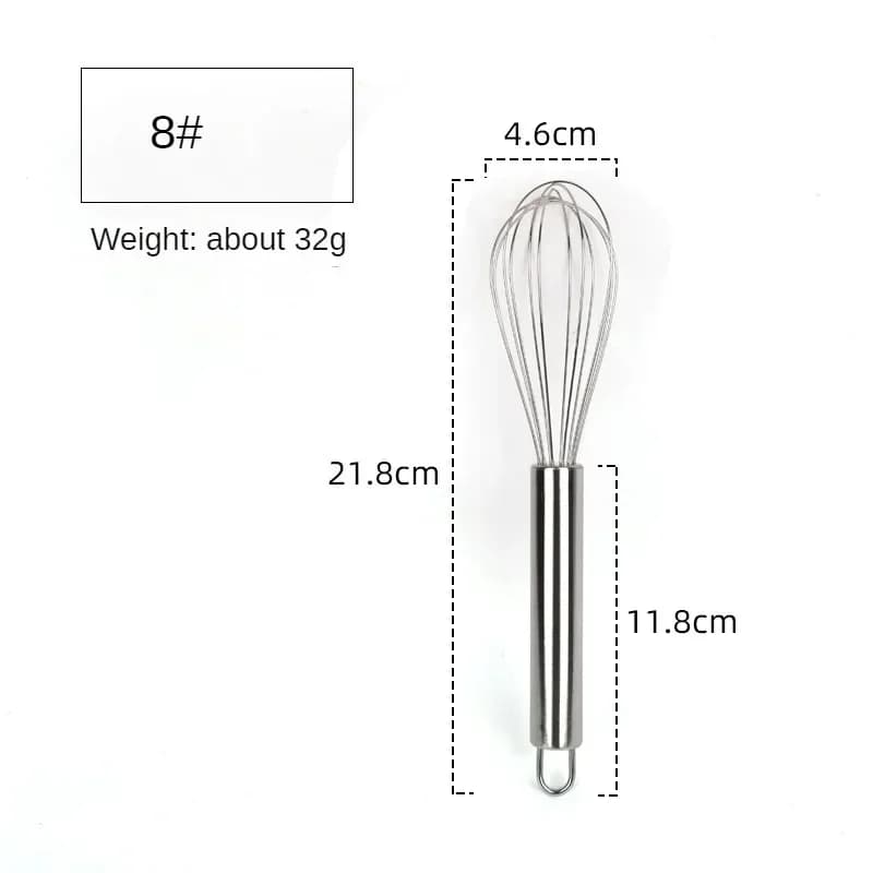 6/8/10/12 Inch Stainless Steel Egg Whisk Balloon Wire Hand Mixer for Baking Cooking Cream Butter Milk Dough Kitchen Gadgets