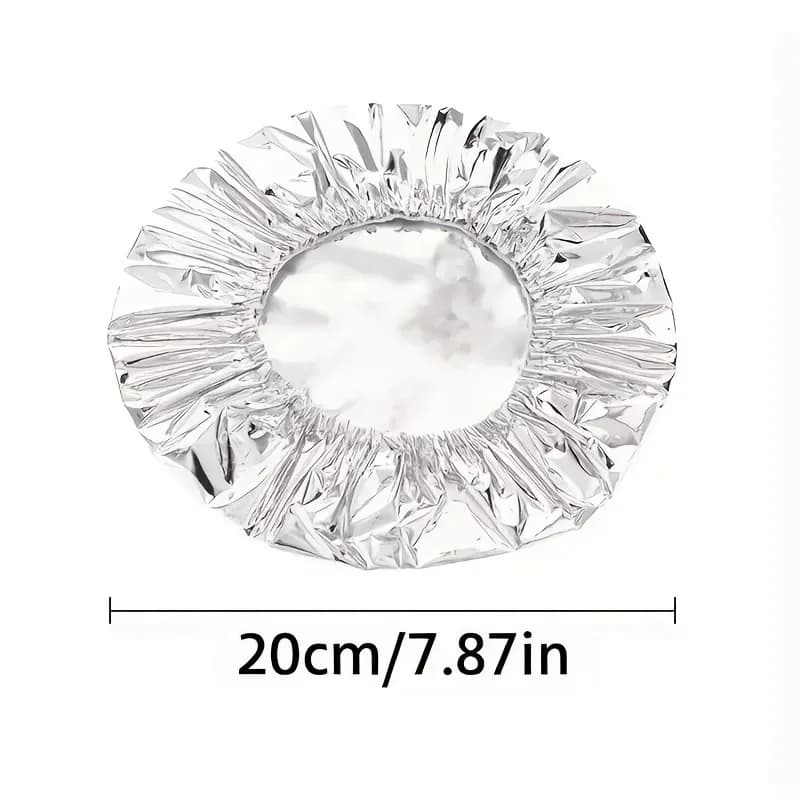 10/100pcs Aluminum Foil Cover Heat-Resistant Insulation Lid for Bowls Plates Keep Food Warm Fresh Kitchen Food Grade Cling Wrap