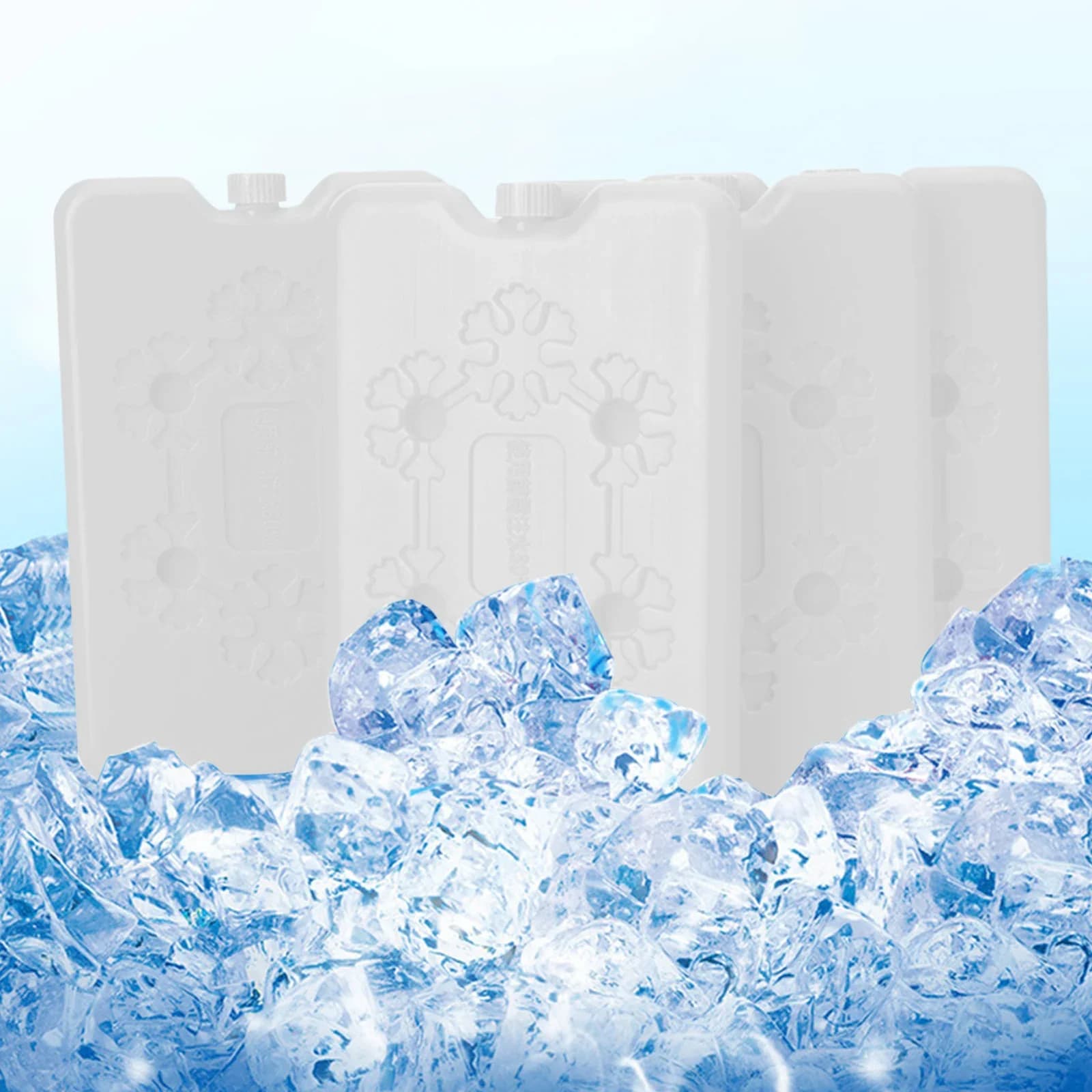 Reusable Cooler Ice Pack Heavy Duty Ice Chillers Ice Cooling Packs for Lunch Bag Tote Bags Coolers Safe Efficient