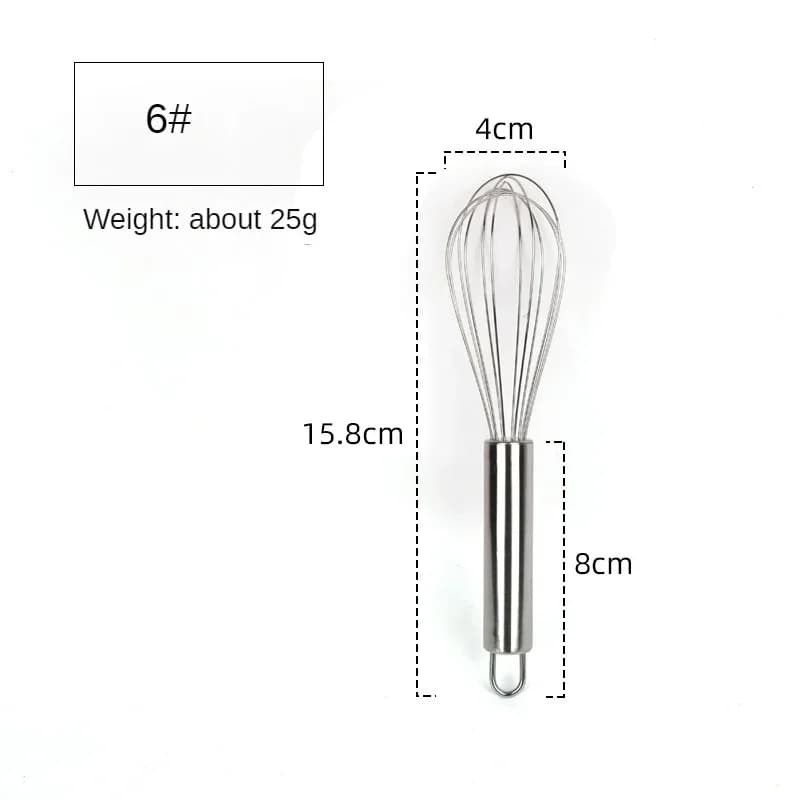 6/8/10/12 Inch Stainless Steel Egg Whisk Balloon Wire Hand Mixer for Baking Cooking Cream Butter Milk Dough Kitchen Gadgets