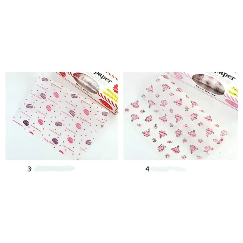 50Pcs/Lot Wax Paper Food Grade Grease Paper Food Wrappers Wrapping Paper For Bread Sandwich Burger Fries Oilpaper Baking Tools