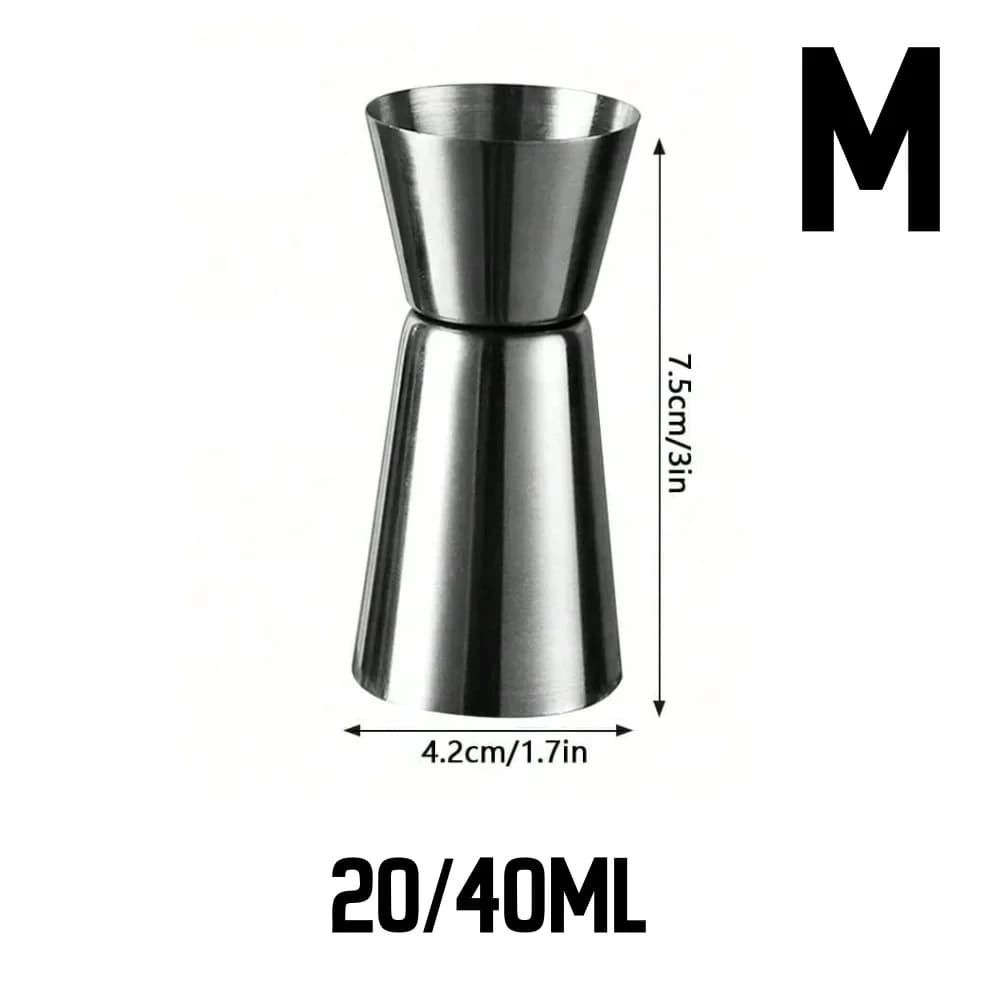 Stainless Steel Measuring Cup Cocktail Shaker Peg Measurer Jigger Dual Shot Drink Alcohol Capacity Shaking Bottle Party Bar Tool